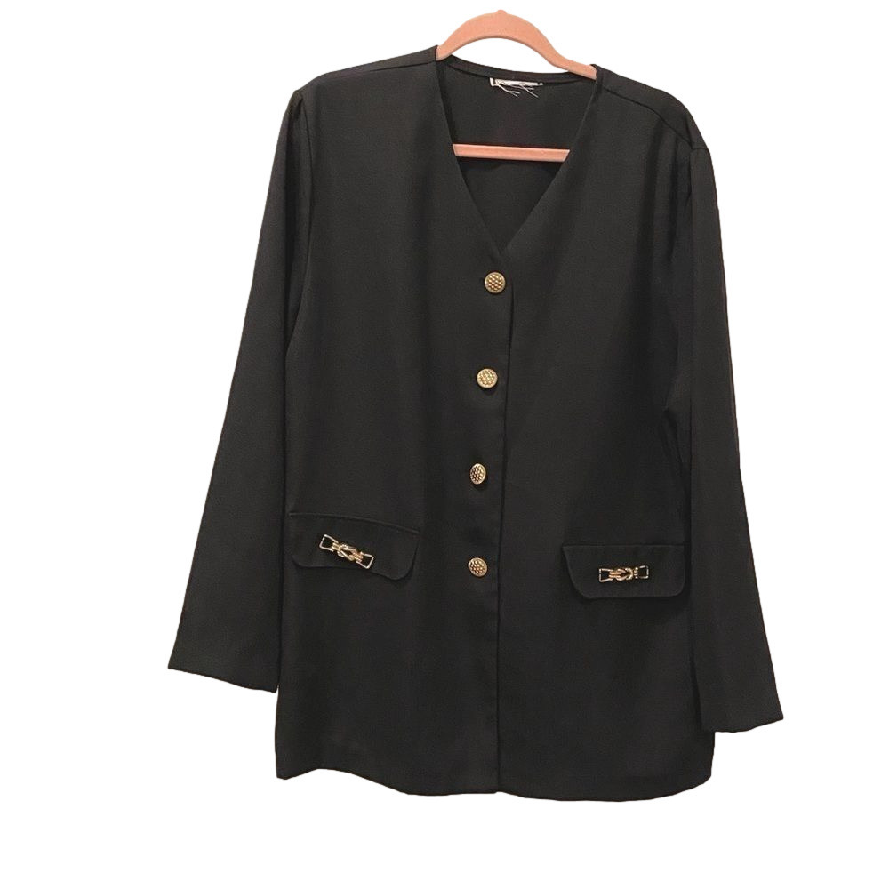 𝅺🌷 Beautiful 🌷 Classy Elegant Vintage  Blazer With Gold Hardware